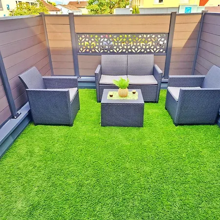 Playa Spa-4 Pers-jacuzzi-parking-jardin-clim-colmar Appartement